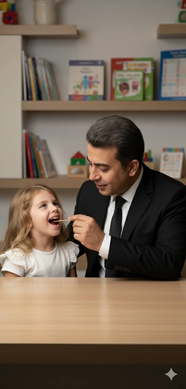 ارزیابی تلفظ و دهان کودک